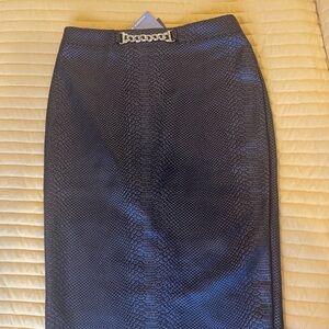 Marc New York Black Textured Pencil Skirt